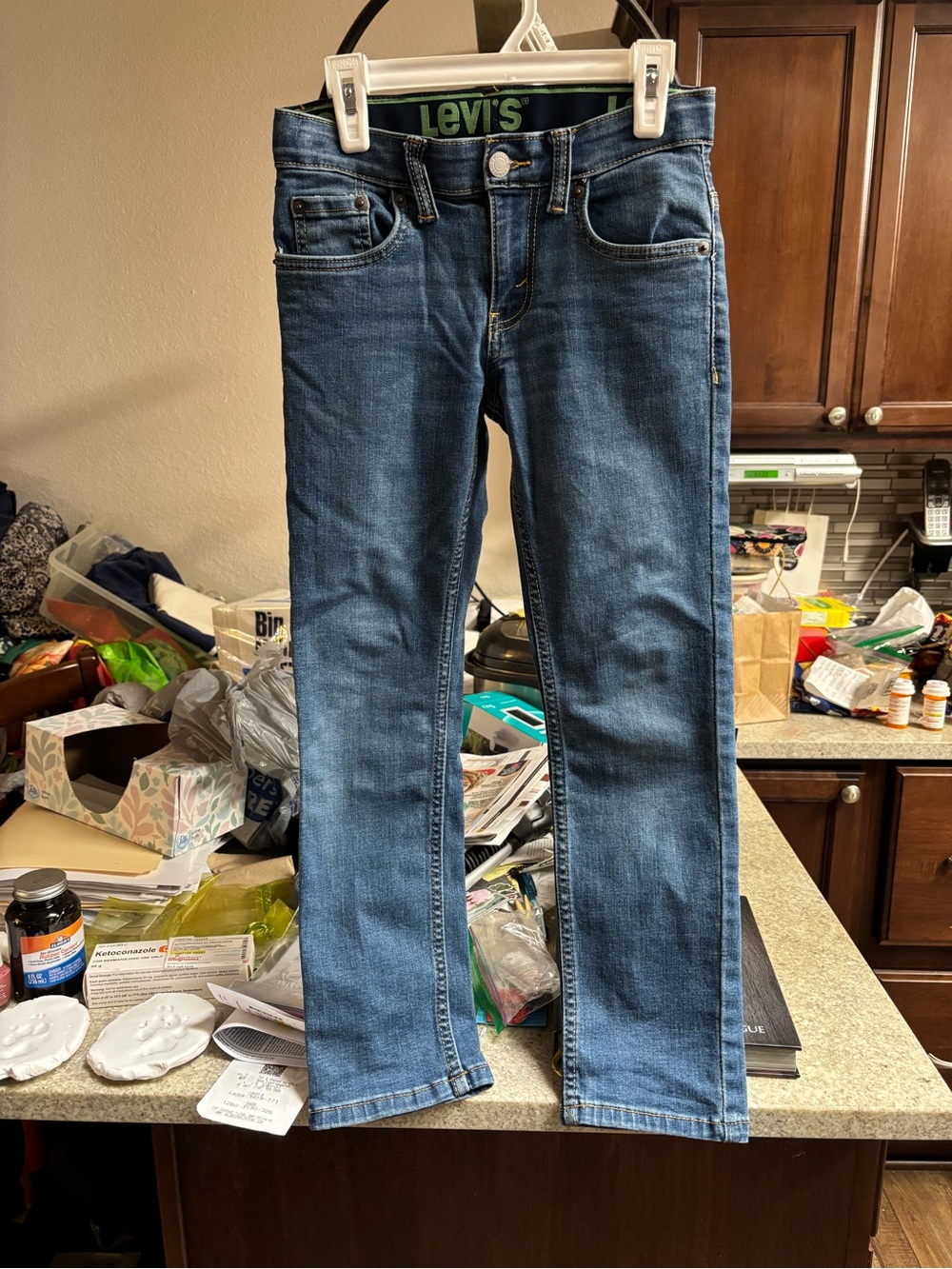 Levi's Kids Blue Denim 511 Slim Jeans with Leather Patch
